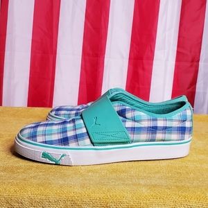 Puma Plaid Slip-On Sneakers Women's 10 Shoes